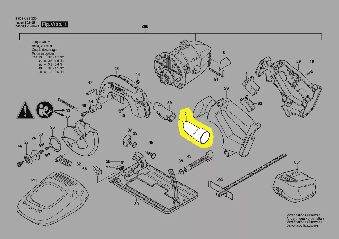 Adaptateur pour aspiration réf. 1 619 X07 202 Bosch